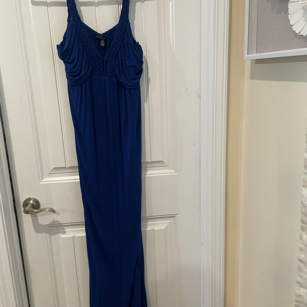 Elegant Blue Maxi Dress